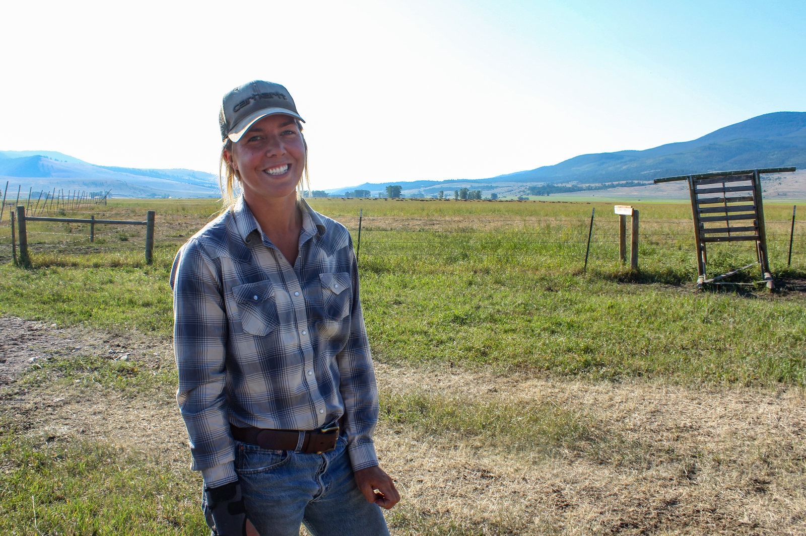 Kate Clyatt, 28, works seasonally as a ranch hand in southwest Montana, and relies on the state's Medicaid program for health coverage. "Ranching is just not a job with a lot of money in it," Clyatt says. "I don't know at what point I'm going to be able to get off of Medicaid." CREDIT: Corin Cates-Carney/Montana Public Radio