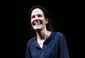 Mary-Louise Parker during the opening night curtain call for the new play The Sound Inside on Broadway at Studio 54 Theatre last month. Bruce Glikas/WireImage/Getty Images