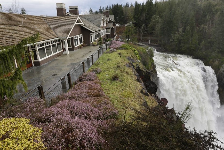 Snoqualmie Falls, north of Interstate 90 between Issaquah and North Bend, as seen next to the Salish Lodge. CREDIT: Ted S. Warren/AP