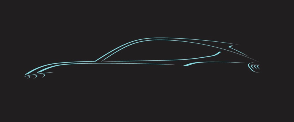 Ford's Mustang Mach-E will be unveiled Sunday, Nov. 17. It's part of the Detroit-based company's $11 billion investment in electric cars. CREDIT: Ford
