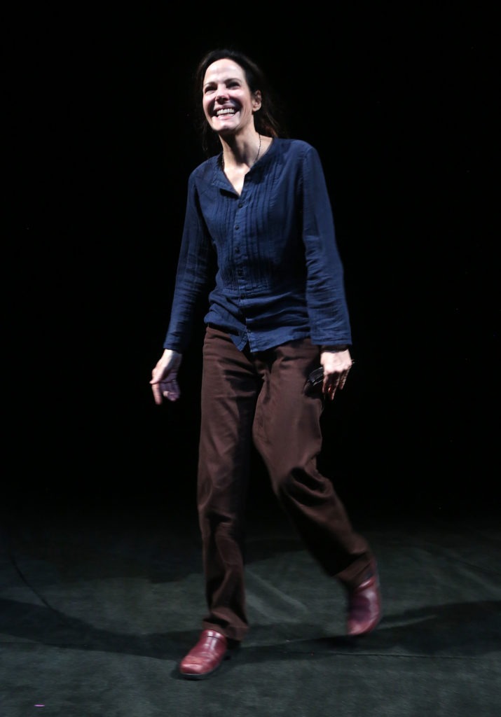 Mary-Louise Parker during the opening night curtain call for the new play The Sound Inside on Broadway at Studio 54 Theatre last month. Bruce Glikas/WireImage/Getty Images