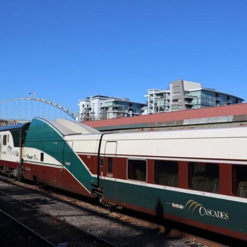 Amtrak Cascades train car