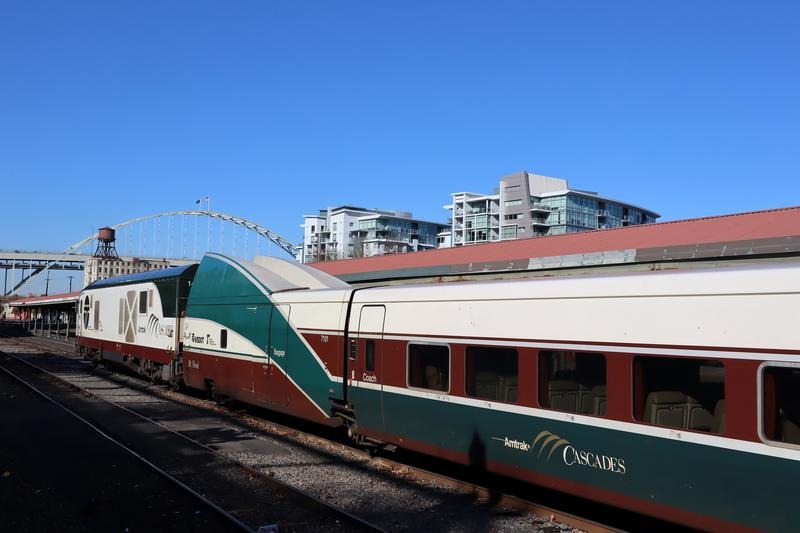 Amtrak Cascades train car