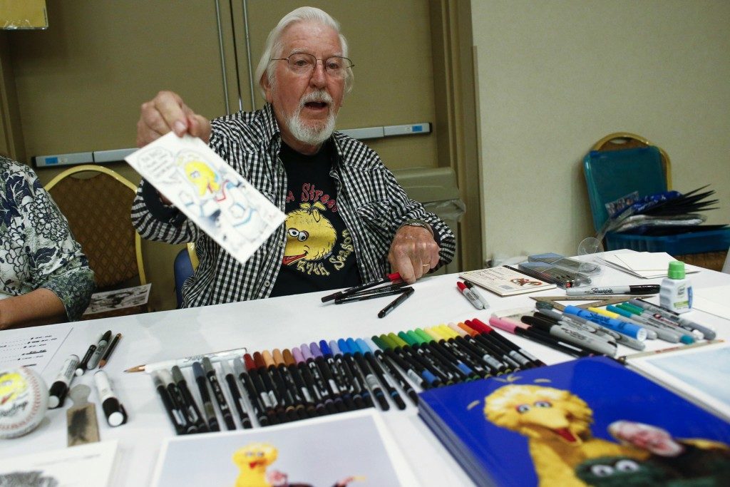 Caroll Spinney signs autographs during the Dean Martin Expo and Nostalgic, Comedy and Comic Convention featuring collections of memorabilia from 1950's and 60's in New York on June 28, 2014. CREDIT: Eduardo Munoz/Reuters