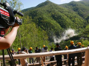 North Korea invited foreign press to watch as it demolished tunnel entrances to its nuclear test site at Punggye-ri in 2018.