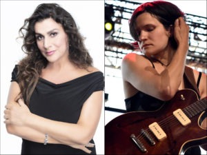 Cecilia Bartoli (left) and Adrianne Lenker of the band Big Thief (right)