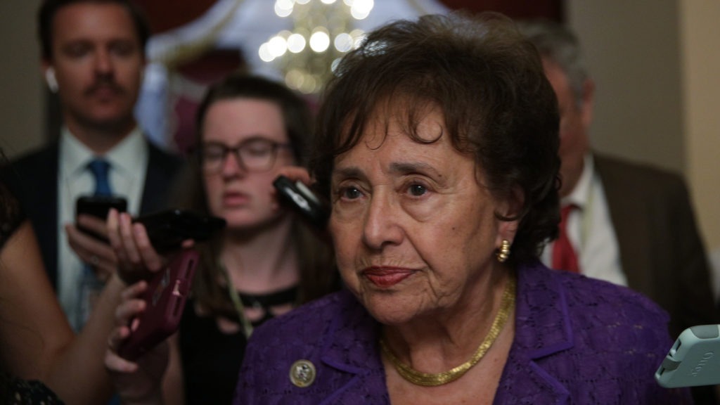 "These are really good bills," House Appropriations Committee Chairwoman Nita Lowey, D-N.Y., seen here in June, said last Thursday. Republican lawmakers are also touting wins. CREDIT: Alex Wong/Getty Images