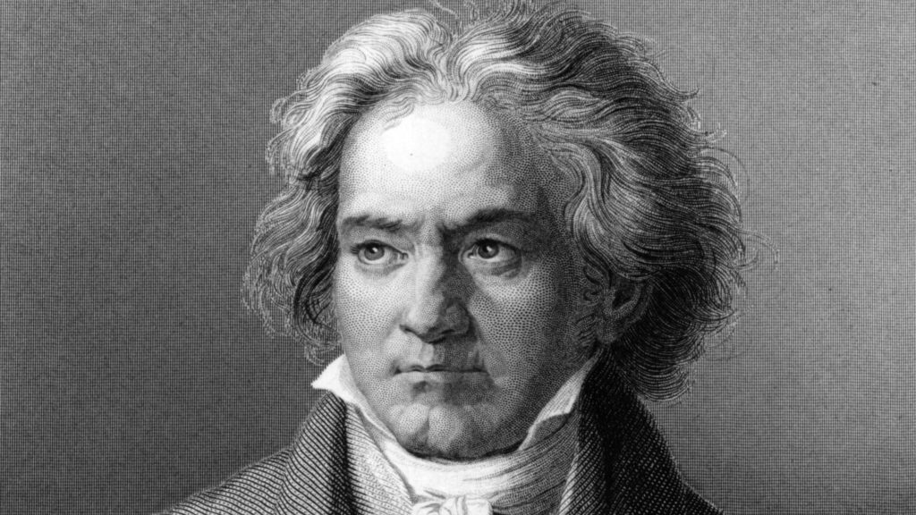 German composer and pianist Ludwig van Beethoven (1770 - 1827), painted by Kloeber circa 1805. CREDIT: Hulton Archive/Getty Images