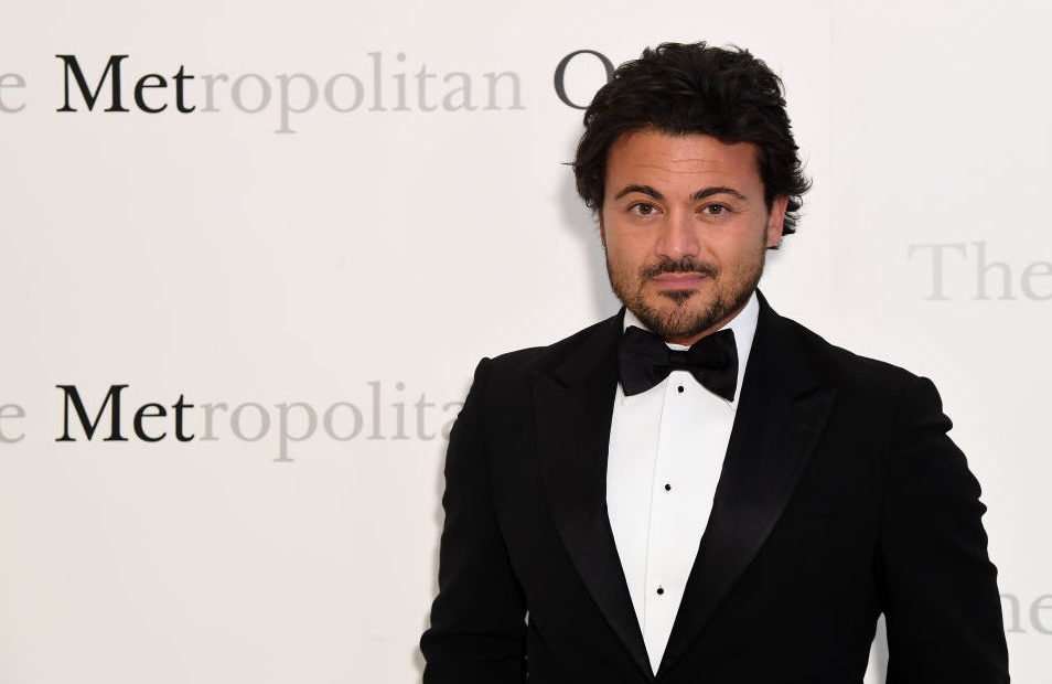 Tenor Vittorio Grigolo on the red carpet at the Metropolitan Opera's 50th anniversary gala in 2017 in New York. Angela Weiss/AFP via Getty Images