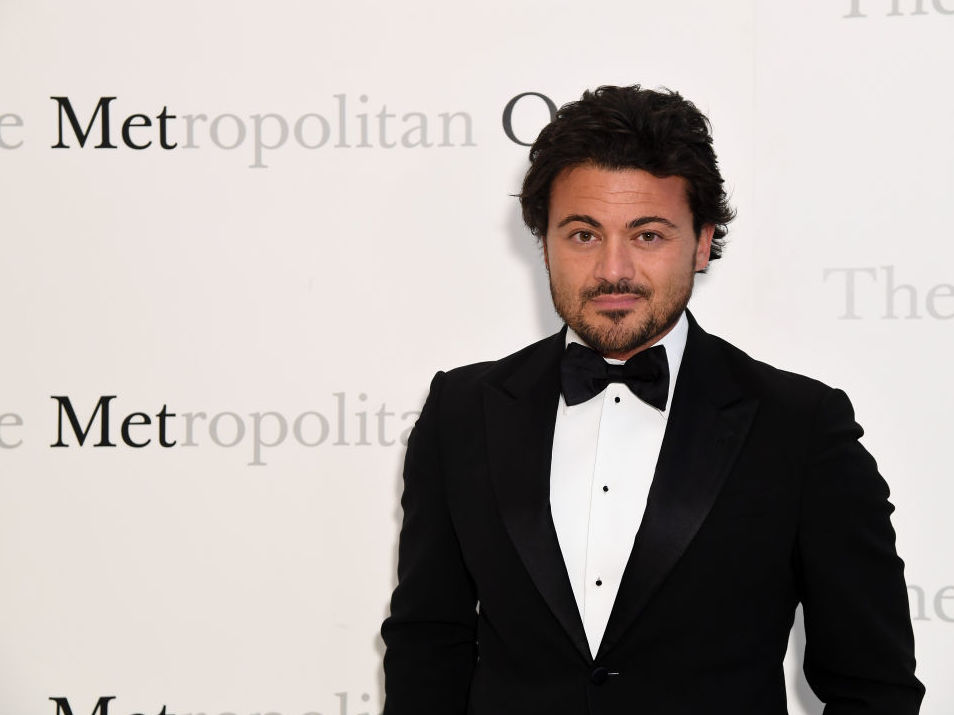 Tenor Vittorio Grigolo on the red carpet at the Metropolitan Opera's 50th anniversary gala in 2017 in New York. Angela Weiss/AFP via Getty Images