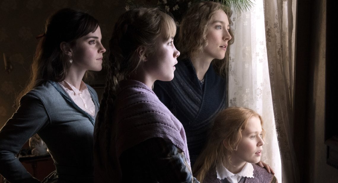 March sisters Meg (Emma Watson), Amy (Florence Pugh), Jo (Saoirse Ronan) and Beth (Eliza Scanlen) return to the screen in a new adaptation of Little Women. CREDIT: Wilson Webb/CTMG/Columbia Pictures