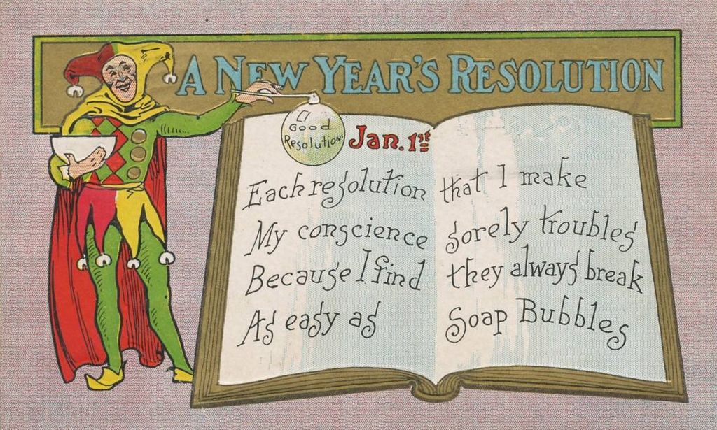 New Years postcard from 1909