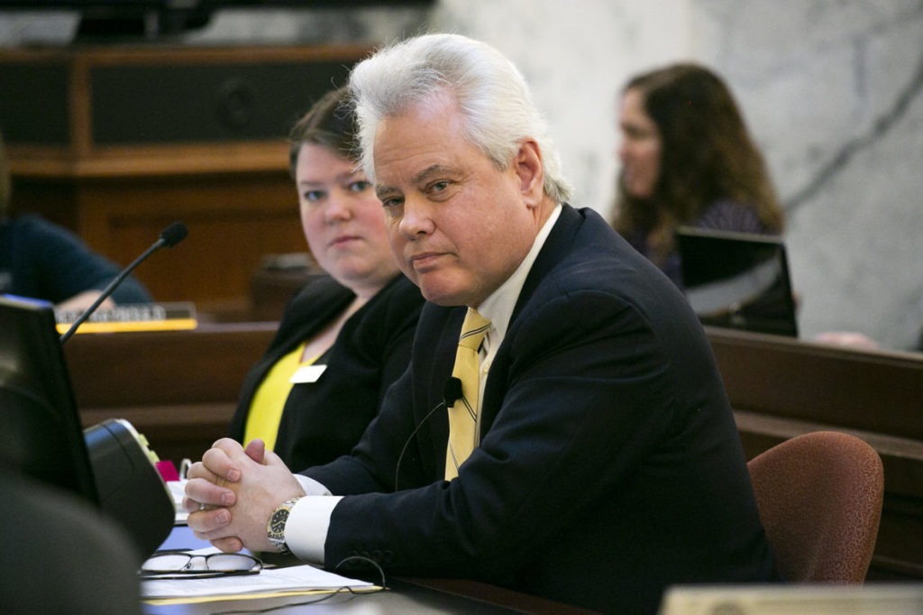 University of Idaho President C. Scott Green presents budgetary outlook before the Idaho Legislature on Monday, Jan. 20, 2020. Courtesy of Idaho Education News