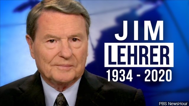 Jim Lehrer was a co-founder of the PBS NewHour and co-hosted the program for 36 years.