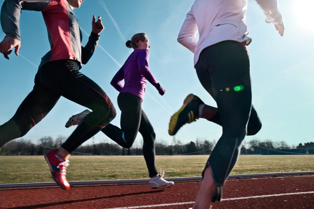 file photo - people running on track