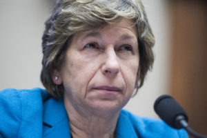 Randi Weingarten, of the American Federation of Teachers, says the message of her organization's lawsuit is clear: "Protect the students of the United States of America — not the for-profit [schools] that are making a buck off of them."