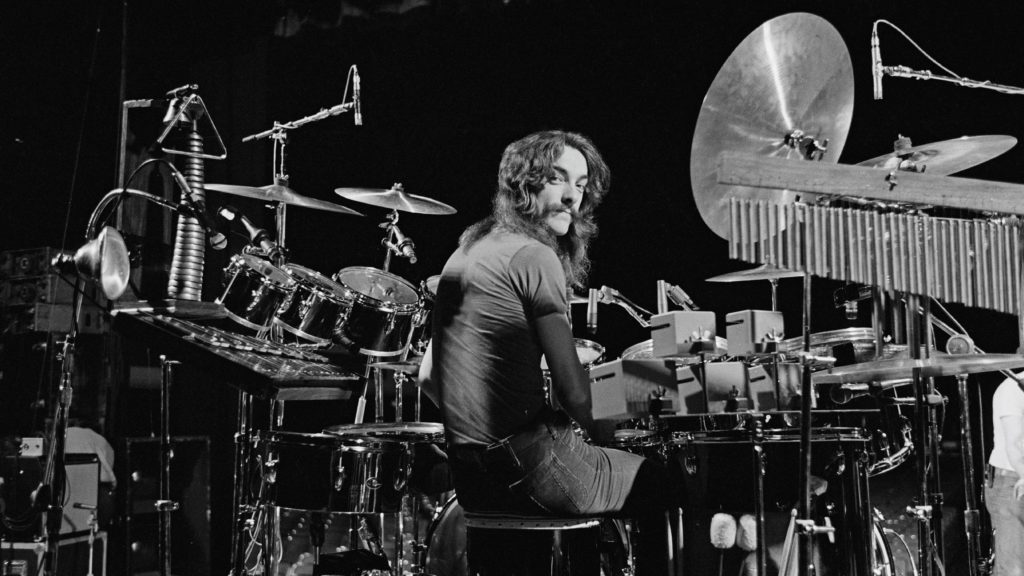 Neil Peart, of Rush, photographed in Cleveland on Dec. 17, 1977. The Rock & Roll Hall of Fame inductee died Jan. 7, aged 67. Fin Costello/Redferns