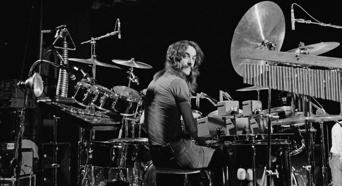 Neil Peart, of Rush, photographed in Cleveland on Dec. 17, 1977. The Rock & Roll Hall of Fame inductee died Jan. 7, aged 67. Fin Costello/Redferns