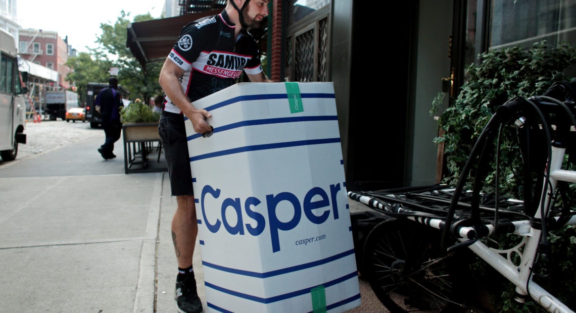 Customer returning Casper mattress.