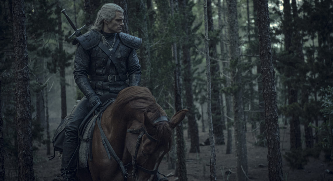Geralt of Rivia (Henry Cavill) potentially traveling through the much speculated about "valley of plenty" mentioned in the song "Toss A Coin To Your Witcher." CREDIT: Katalin Vermes/Netflix