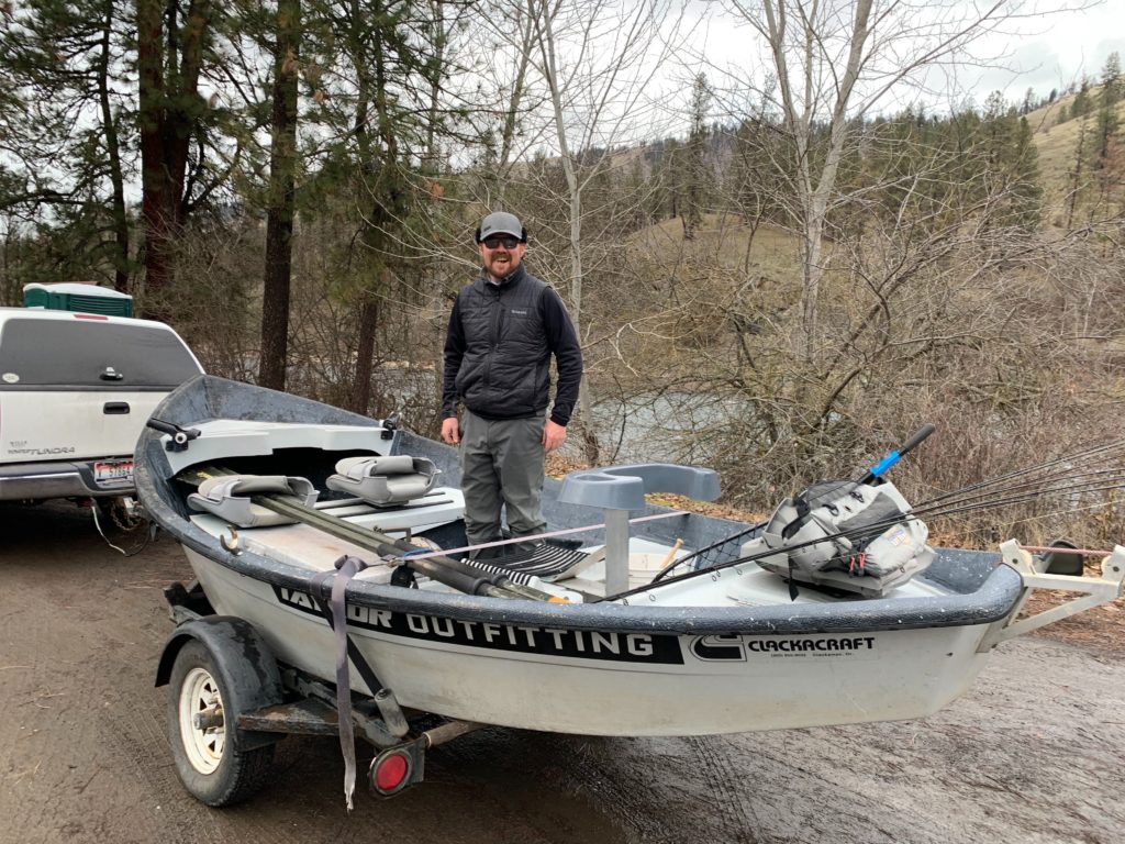 Jeremy Sabus has fished and guided on the some of the Northwest's most iconic trout streams for more than two decades. CREDIT: Kirk Siegler/NPR