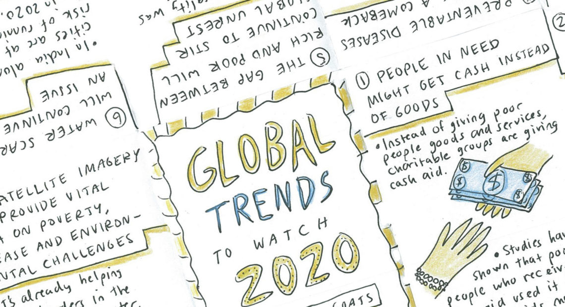 Global trends clip art.