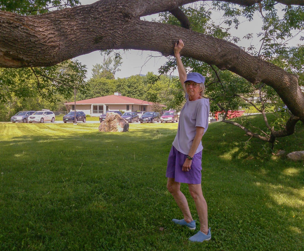 A family photo of Marilyn Kelly outside Our House Too. Courtesy of June Kelly