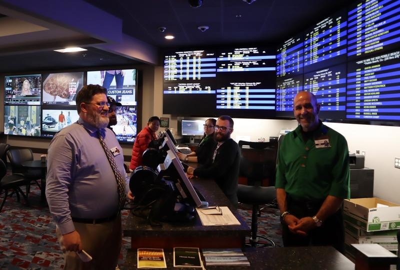 Chinook Winds Casino opened the first legal sportsbook in Oregon in August 2019. CREDIT: Tom Banse/N3