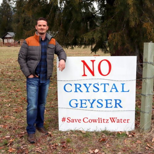 Craig Jasmer co-founded the Lewis County Water Alliance to fight a proposed water bottling plant near Randle, Washington. CREDIT: Tom Banse/N3