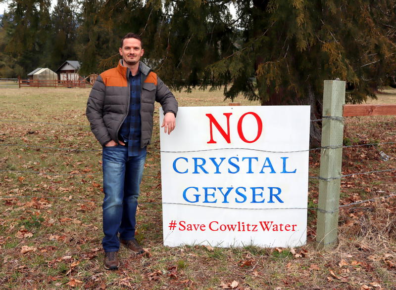 Craig Jasmer co-founded the Lewis County Water Alliance to fight a proposed water bottling plant near Randle, Washington. CREDIT: Tom Banse/N3
