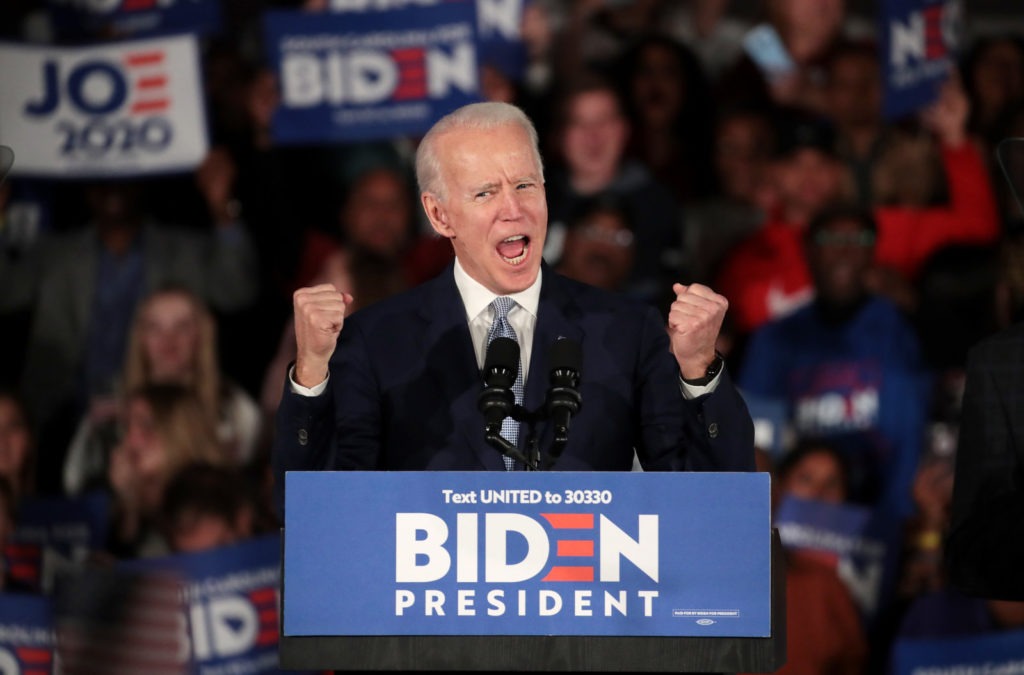 Joe Biden's win was helped by an endorsement from influential congressman U.S. Rep. James Clyburn, whom Biden repeatedly credited in his speech. CREDIT: Scott Olson/Getty Images