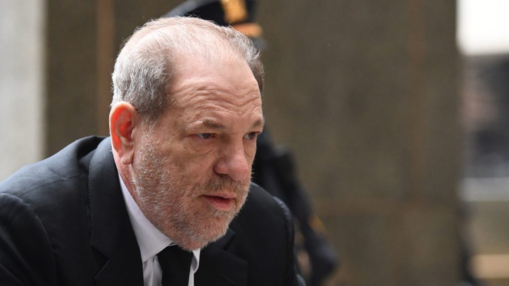 Harvey Weinstein arrives at court last month in Manhattan. CREDIT: Johannes Eisele/AFP via Getty Images