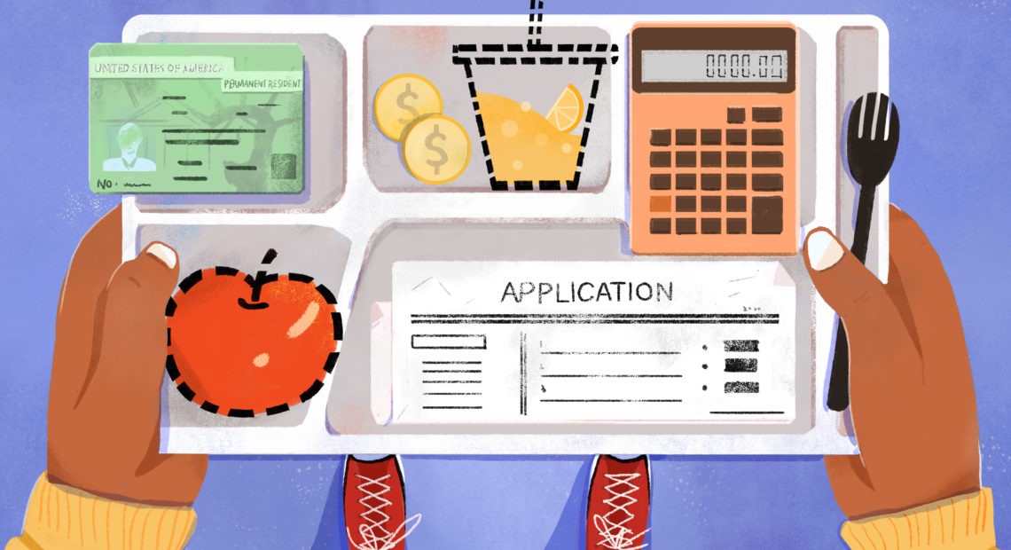 Application for food. CREDIT: Jianan Liu for NPR