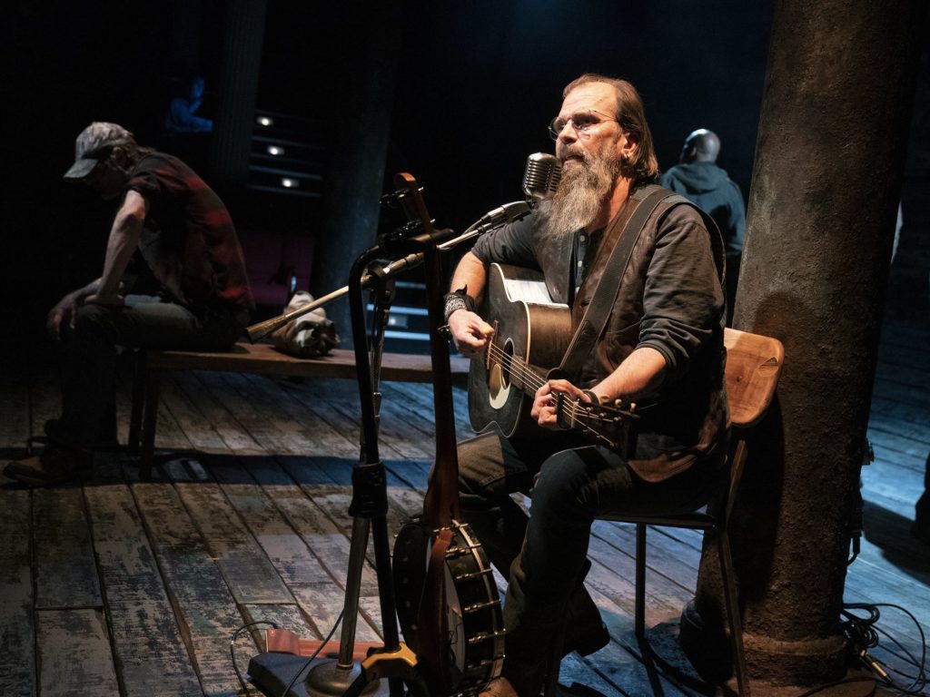 Working on Coal Country helped Steve Earle write his upcoming album, Ghosts of West Virginia. Seven songs from that record are featured in the play. Joan Marcus/Courtesy of the Public Theater