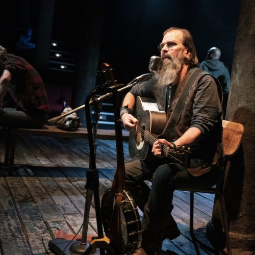 Working on Coal Country helped Steve Earle write his upcoming album, Ghosts of West Virginia. Seven songs from that record are featured in the play. Joan Marcus/Courtesy of the Public Theater