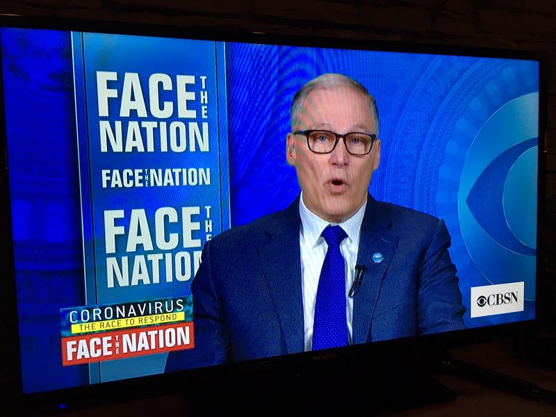 On CBS' 'Face the Nation' Gov. Jay Inslee hinted that he may soon order mandatory social distancing measures to stem the spread of coronavirus.