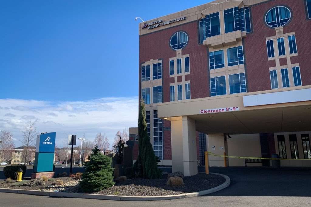 Astria Health closed its hospital in Yakima earlier in 2020 after a bankruptcy filing. It could reopen in a lease to the state during the coronavirus pandemic. CREDIT: Enrique Pérez de la Rosa / NWPB