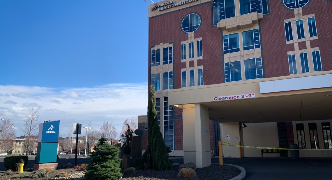 Astria Health closed its hospital in Yakima earlier in 2020 after a bankruptcy filing. It could reopen in a lease to the state during the coronavirus pandemic. CREDIT: Enrique Pérez de la Rosa / NWPB