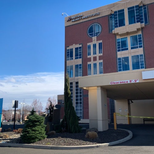 Astria Health closed its hospital in Yakima earlier in 2020 after a bankruptcy filing. It could reopen in a lease to the state during the coronavirus pandemic. CREDIT: Enrique Pérez de la Rosa / NWPB
