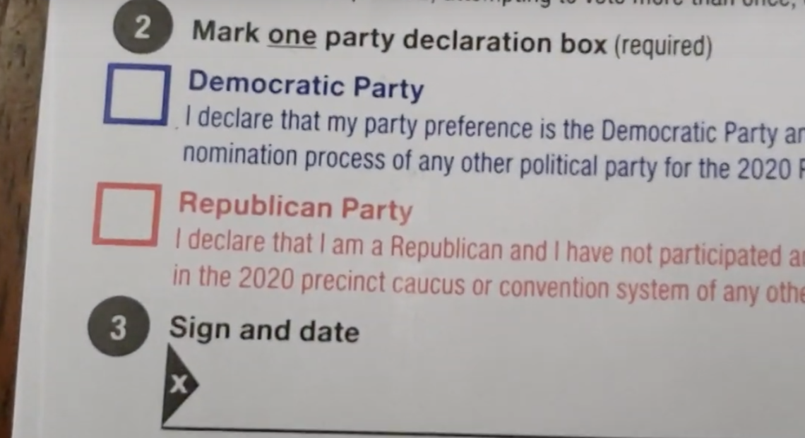 New primary rules require party declaration for a vote