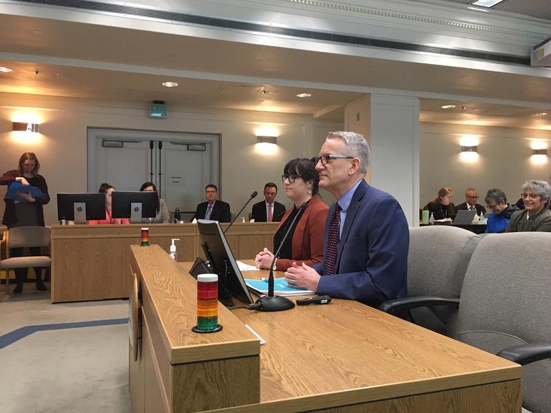 Washington Sec. of Health John Wiesman testifies before the Senate Ways and Means Committee about the coronavirus outbreak and associated costs.