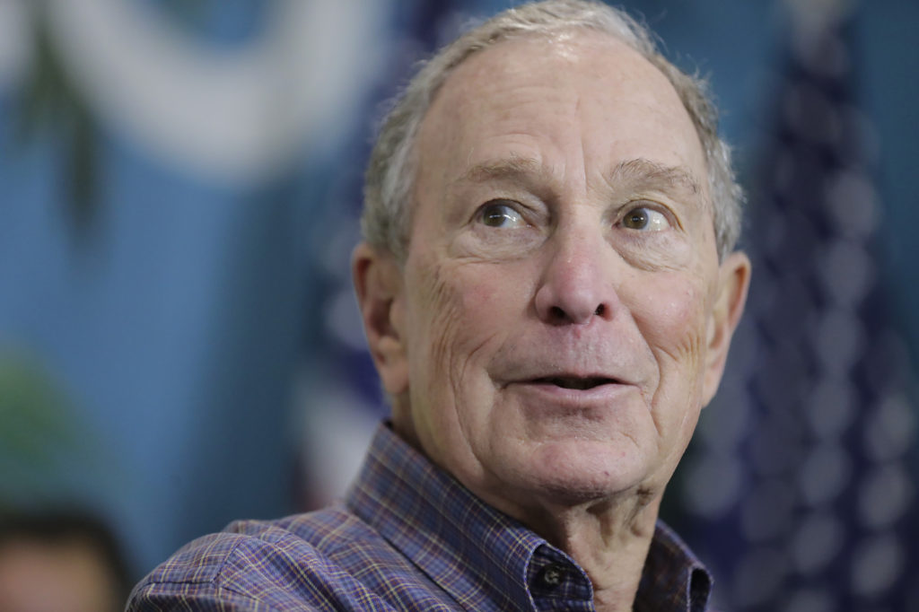 Former New York Mayor Mike Bloomberg will not be creating a super PAC. Instead, he's transferring $18 million to the Democratic Party and will likely spend more during the campaign. Brynn Anderson/AP