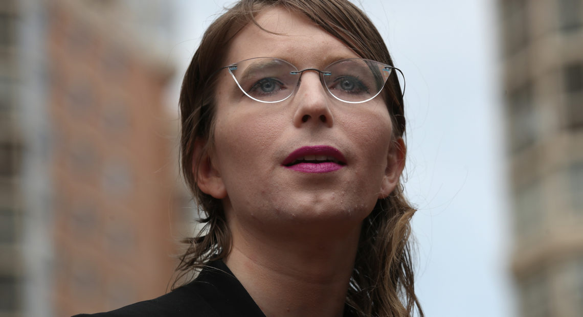 Chelsea Manning, a former intelligence analyst, was ordered released from jail in Alexandria, Va., where she was held for not testifying in the WikiLeaks investigation. CREDIT: Win McNamee/Getty Images