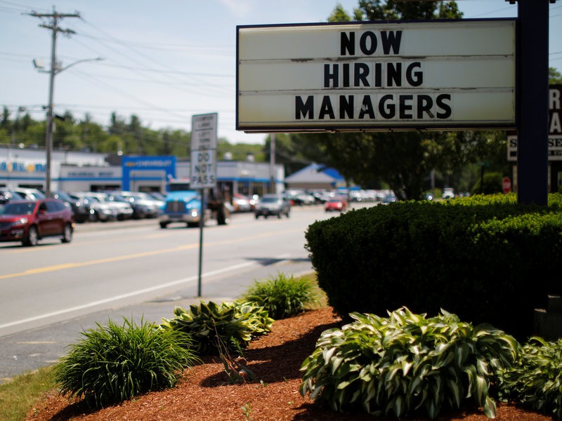 Hiring stock image