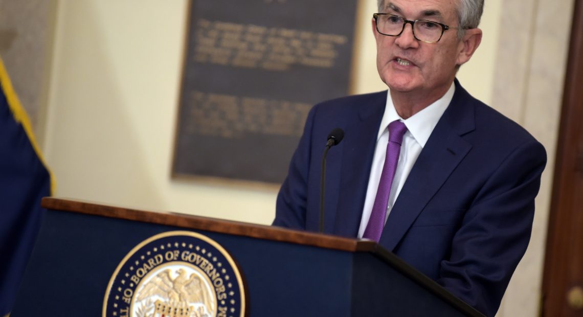 Federal Reserve Chairman Jerome Powell has been a frequent target of President Trump, who has urged the central bank to slash interest rates more aggressively. CREDIT: Eric Baradat/AFP via Getty Images