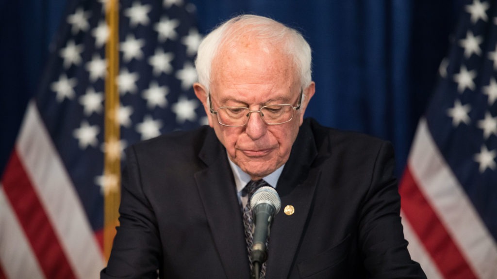 Democratic presidential candidate Sen. Bernie Sanders will "assess" his campaign in the coming days and weeks, according to his campaign manager. He suffered another string of big defeats in primaries on Tuesday. CREDIT: Scott Eisen/Getty Images