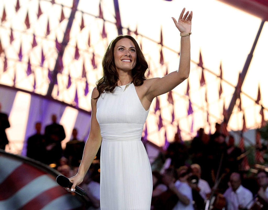 Laura Benanti performs in Washington in 2015. She recently asked high school students to send her videos of their musical theater performances after many of them were canceled. CREDIT: Paul Morigi/Getty Images