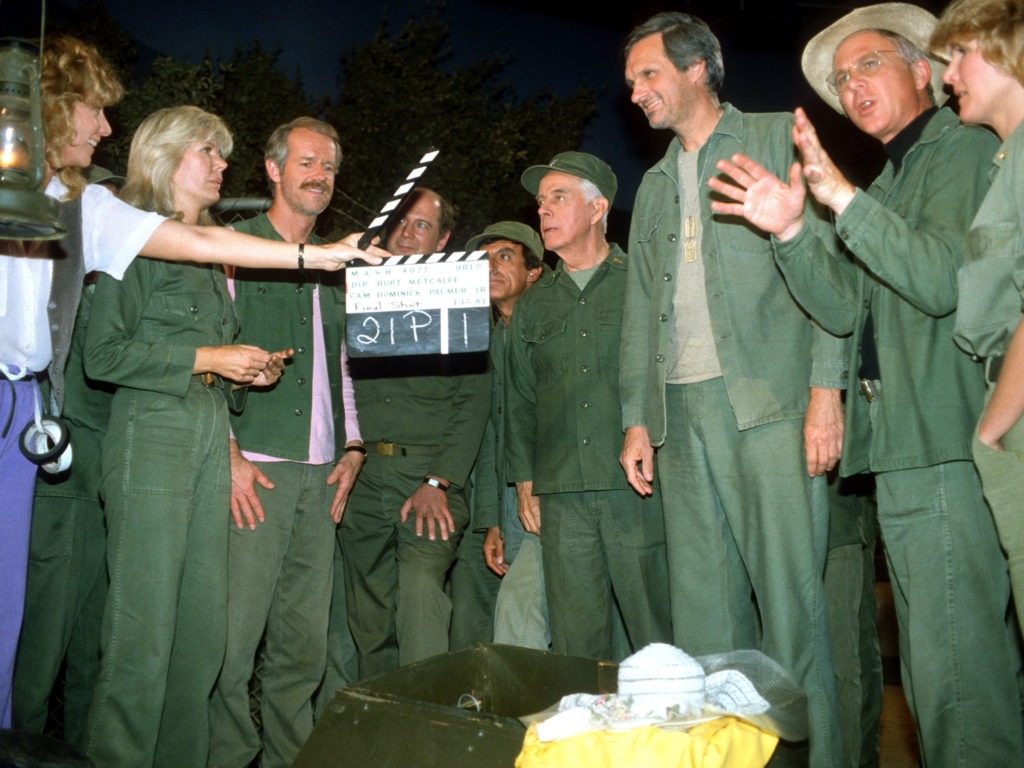 An image from the last episode of MASH on June 18, 1984 at the Malibu Creek State Park in California. Paul Harris/Getty Images