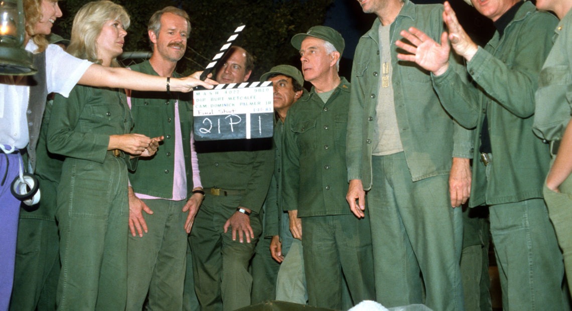 An image from the last episode of MASH on June 18, 1984 at the Malibu Creek State Park in California. Paul Harris/Getty Images