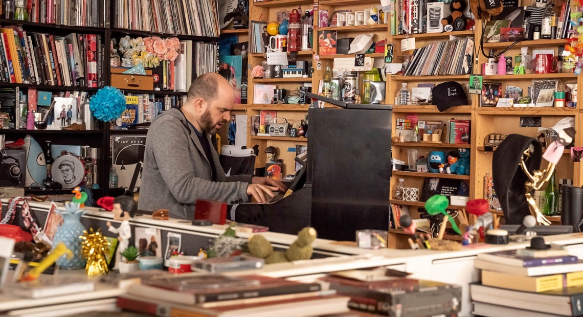 Kirill Gerstein performs at NPR's Tiny Desk, Washington, D.C. on January 28th, 2020.